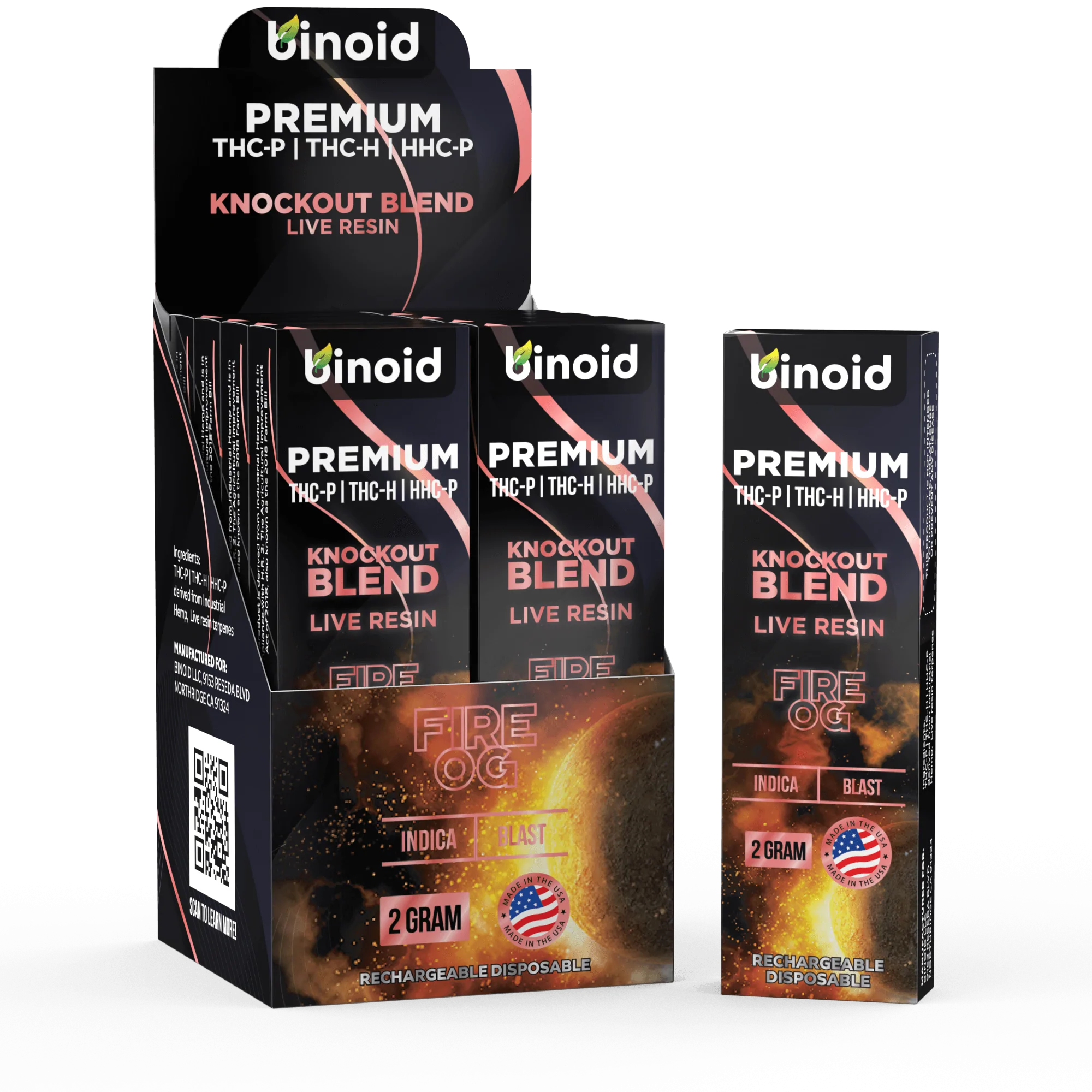 Knockout Blend Live Resin Disposable - 2 Gram (2 Sizes) (2 Flavors)