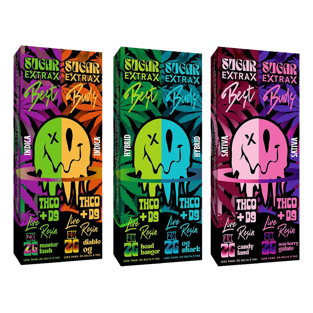 Live Resin Delta 9 Disposable Vape Combo Pack - Delta Extrax 2g (3 Flavors)