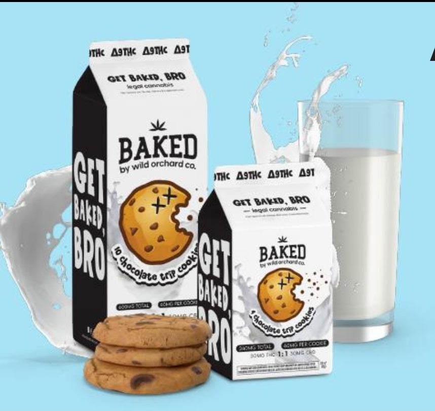 Baked Delta-9 Chocolate Trip - Cookies 4pk/10pk - 600mg