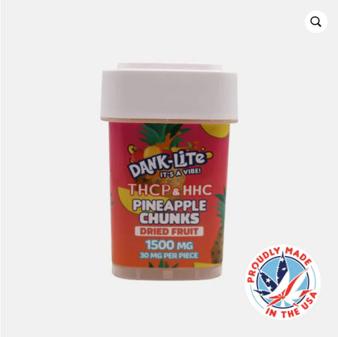 THC-P/HHC Pineapple Chunks Candy - Danklite 1500mg