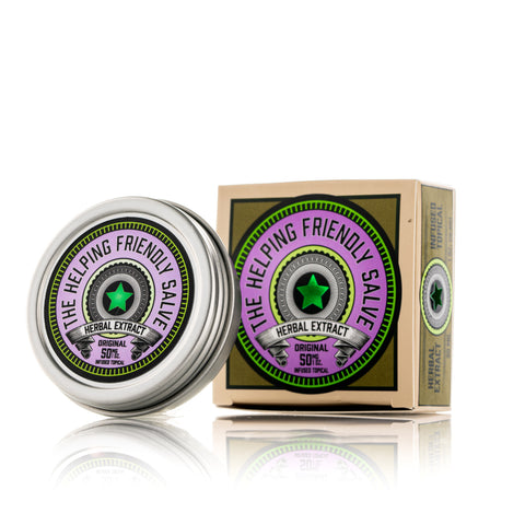 The Helping Friendly Salve - Original - 50mg Herbal Extract Topical Travel Size